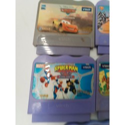 Lot 8 Jeux Vtech Vsmile Console Jeux Vidéo Éducatifs Disney Toy Story Spider Man