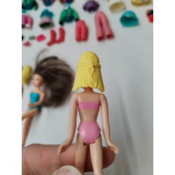 Lot Polly Pocket 1999 Mattel Boutique Polly's Poupée Accessoires Vêtements