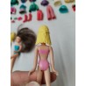 Lot Polly Pocket 1999 Mattel Boutique Polly's Poupée Accessoires Vêtements