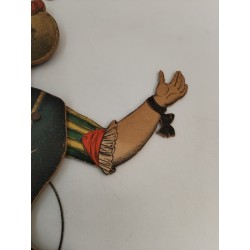 Pantin Ancien Bois papier Colombine Jouet Tradition Paris Imagerie d'Epinal 1344