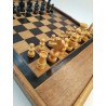 Coffret Bois Ancien Jeux D'échecs Regence Backgammon Tric Trac Jacquet Jeu