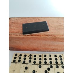 Jeu Dominos Ancien Double 6 Six Riveté Os Ébène 3 Rivets Jeux Anciens Domino