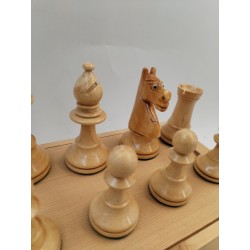 Ancien Jeu D'échecs Staunton Jeux Échec Billes De Verre Antique Chess Set Échecs