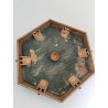 Ancien Jeu De La Puce 6 Joueurs en Bois Jeux De Comptoir Estaminet Plateau