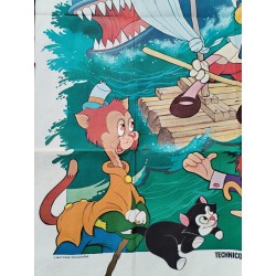 PINOCCHIO Walt Disney Productions Affiche de film Cinéma 120 X 160 cm Pub Film 