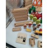 Gros lot + 120 Pièces Train Bois Lillabo Railways Ikea Brio Rails Jeux Jouet
