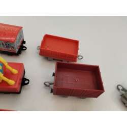 Lot De 9 Remorques Wagon Trains Thomas Train Mattel Jouet Rails Véhicule