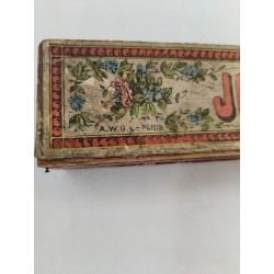 Ancienne boite de Jeux de Jonchets A.W.G Paris J.J.F pièces jeu Ancien Os Réunis