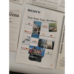 1993 Sony Handycam Vidéo 8 Mm Caméra Recorder CCD-TR606E Ac-v35a Télécommande...