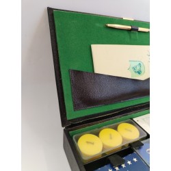 Coffret Cuir Luxe jeu de cartes LE TANNEUR Népal jetons mallette Jeux bridge