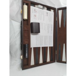 Jeu De Backgammon Neuf Coffret Valise Luxe Intérieur Velours tric trac jacquet