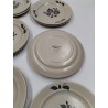 Sologne Faience De St Amand France 12 Assiettes A Dessert Vaisselle Art Table