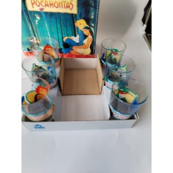 Coffret Disney Pocahontas 6 Verres Série Limité +1 Mobile En Boîte Vmc France