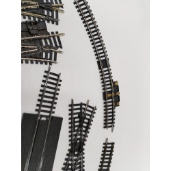 Lot Jouef Ho Trains Rails Passage A Niveau Aiguillage Grand Croisement Trémie