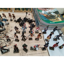 Lot 95 Figurines Soldats De Plombs Napoléon Grande Armée Atlas Starlux Ancien