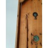 Grands Jeux Anciens Bagatelle Flipper De Table Bois Cloche Clouté Jeu