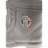 665 $ Roberto Cavalli Neuves 9.5 42,5 Boots Montantes A Lacets Noir 8399 RC