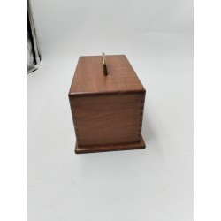 Ancien Coffret Bois Mises Jeux Os Ciselé Teinté Jetons Poker Casino Jeu...