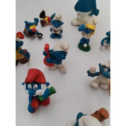 Lot De 15 Schtroumpfs Année 80 Peyo Schleich Bully Figurine Jouet Vintage