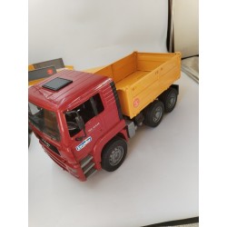 Lot Bruder Mercedes Actros 4143 Man An 2002 Camion Remorque Plateau Fliegl Spiel