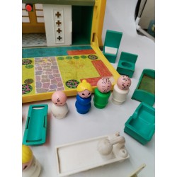 Children's Hospital Fisher Price 1976 Jouet Jeu Figurines Hôpital Enfants...
