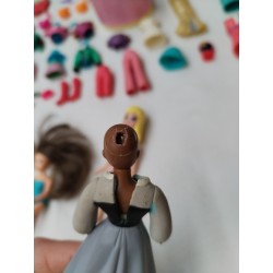 Lot Polly Pocket 1999 Mattel Boutique Polly's Poupée Accessoires Vêtements
