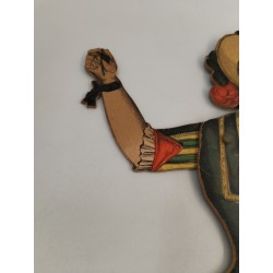 Pantin Ancien Bois papier Colombine Jouet Tradition Paris Imagerie d'Epinal 1344