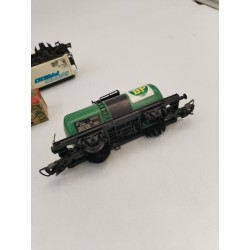 Lot Lima Pièces Wagon Citerne Bp Remorque Rails Trains Électroniques Circuit