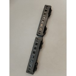 Lot De 2 Jouef 435 Wagon Voyageurs SNCF Bmyf Inox Gris 2ème Classe HO Trains Jeu