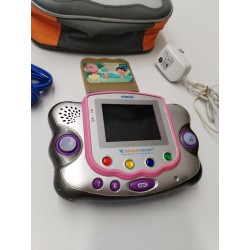Console Vtech Vsmile Pocket Jeux Vidéo Éducatif Housse Câble Chargeur Jeu Dora
