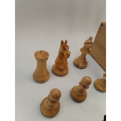 Ancien Jeu D'échecs Staunton Jeux Échec Billes De Verre Antique Chess Set Échecs