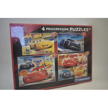 Disney pixar Cars 3 Clementoni 4 progressive puzzles jeu de société jeux puzzle