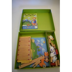 Hop ! Hop ! Hop ! Edition Djeco jeu de société jeux de coopération bergerie