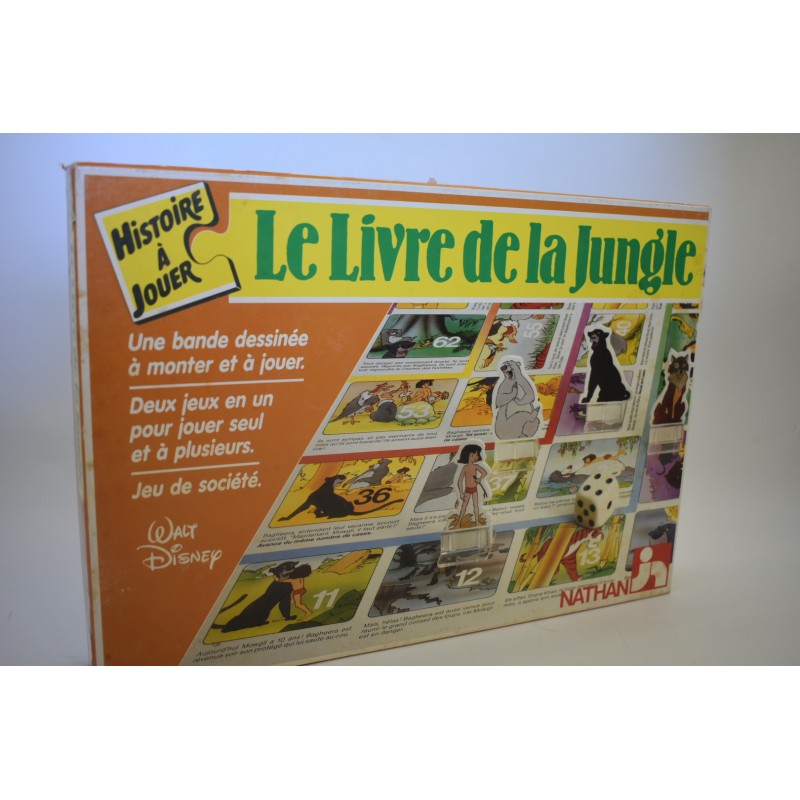 Le livre de la Jungle Walt Disney histoire a jouer jeu de société bande dessinée Edition Nathan jeux