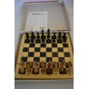Echecs pions et plateau en bois Jeux Schmidt traditions du jeu Echec