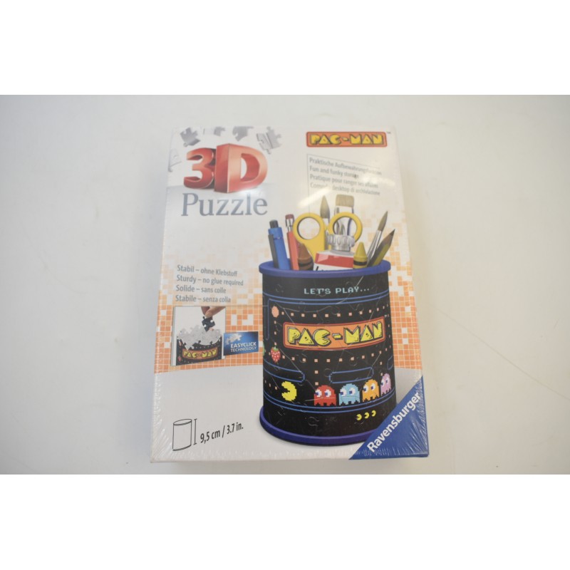 Pac Man 3D Puzzle Edition Ravensburger jeu jouet rangement gobelet