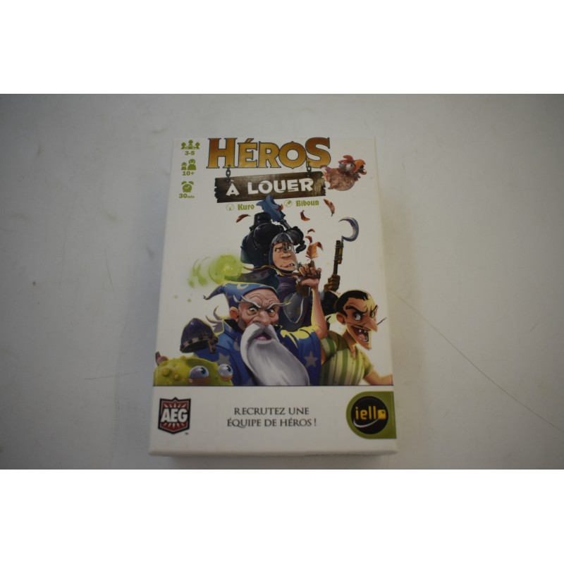 Héros a louer Edition Iello jeu de société Aeg Recrutez une équipe bluff tactique
