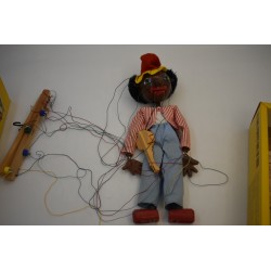 Pelham Puppets sm minstrel marionnette ancienne menestrel troubadoursjouet vintage poupée