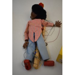Pelham Puppets sm minstrel marionnette ancienne menestrel troubadoursjouet vintage poupée