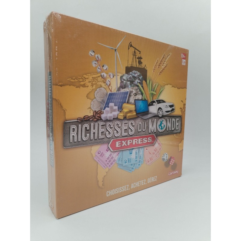 Richesses du monde Express Lansay Editions Jeu de société 8+ 2 a 6 joueurs