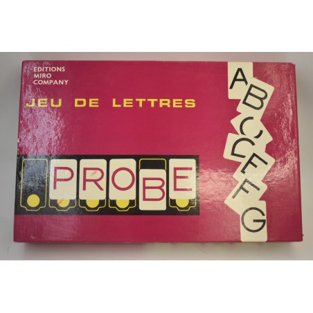 Probe compétition jeu de lettres vintage éditions Miro company jeux de société