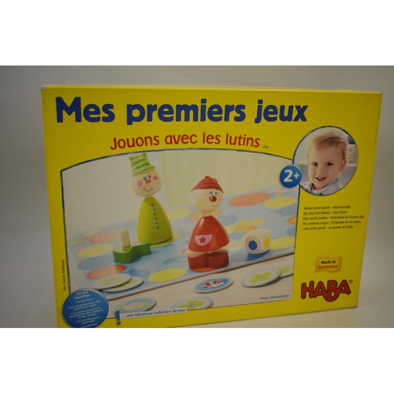 Mes premiers jeux jouons avec les lutins haba jeu de société jeux bois