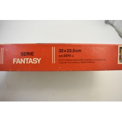 Mb Puzzle 1977 vintage serie fantasy cartoon dessin animée grenouille roi reine 35 pieces