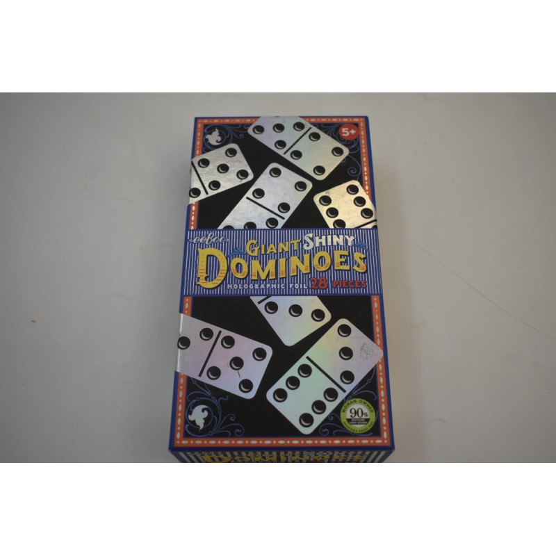 Giant Shiny dominoes Eeboo jeu de société holographic foil jeux double six