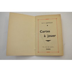 BP Grimaud Paris livret guide pour le jeu de bridge plafond contrat jeux de cartes a jouer ancien livre