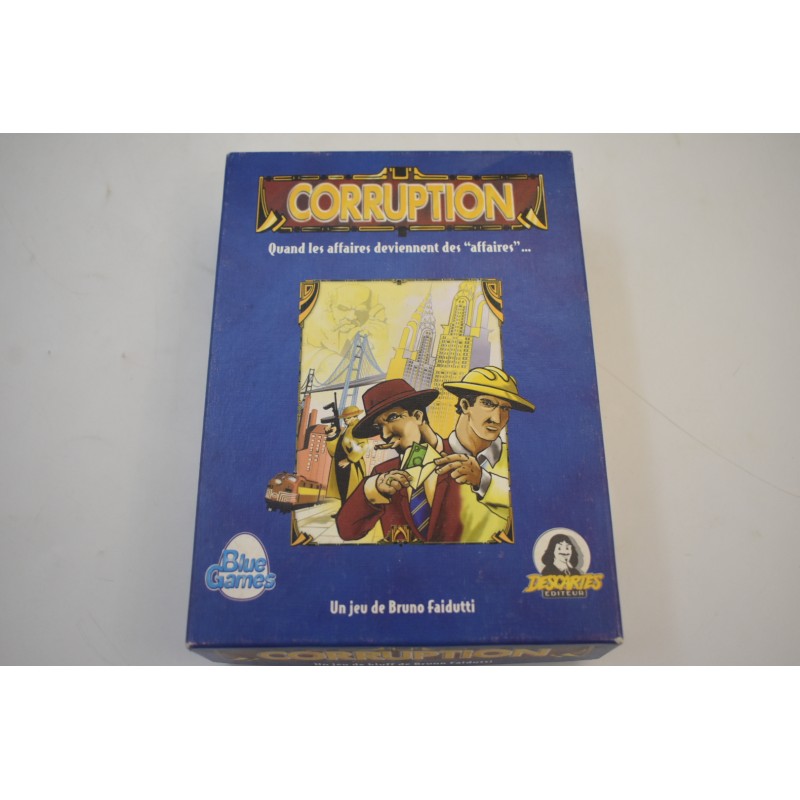 Corruption Edition Descartes jeu de société affaires mafia Blue games Faidutti gangster années 30 BTP