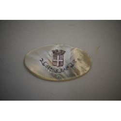 Cinq Mille Francs jetons plaque nacre ciselé Casino Grand cercle Aix les bains Numéro 28 ancien collection