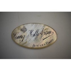 Cinq Mille Francs jetons plaque nacre ciselé Casino Grand cercle Aix les bains Numéro 28 ancien collection