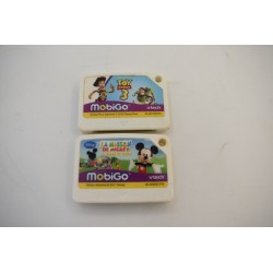 Lot de 2 jeux mobigo vtech Toy Story 3 et La maison de Mickey disney la salle de pluto jeux educatif jeu vidéo