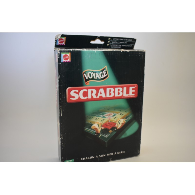 Scrabble Voyage Edition Mattel jeux de société jeu lettres luxe compétition duplicate